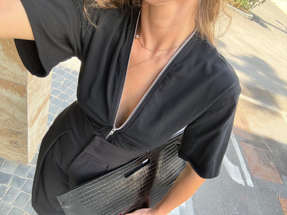Maglia con zip
