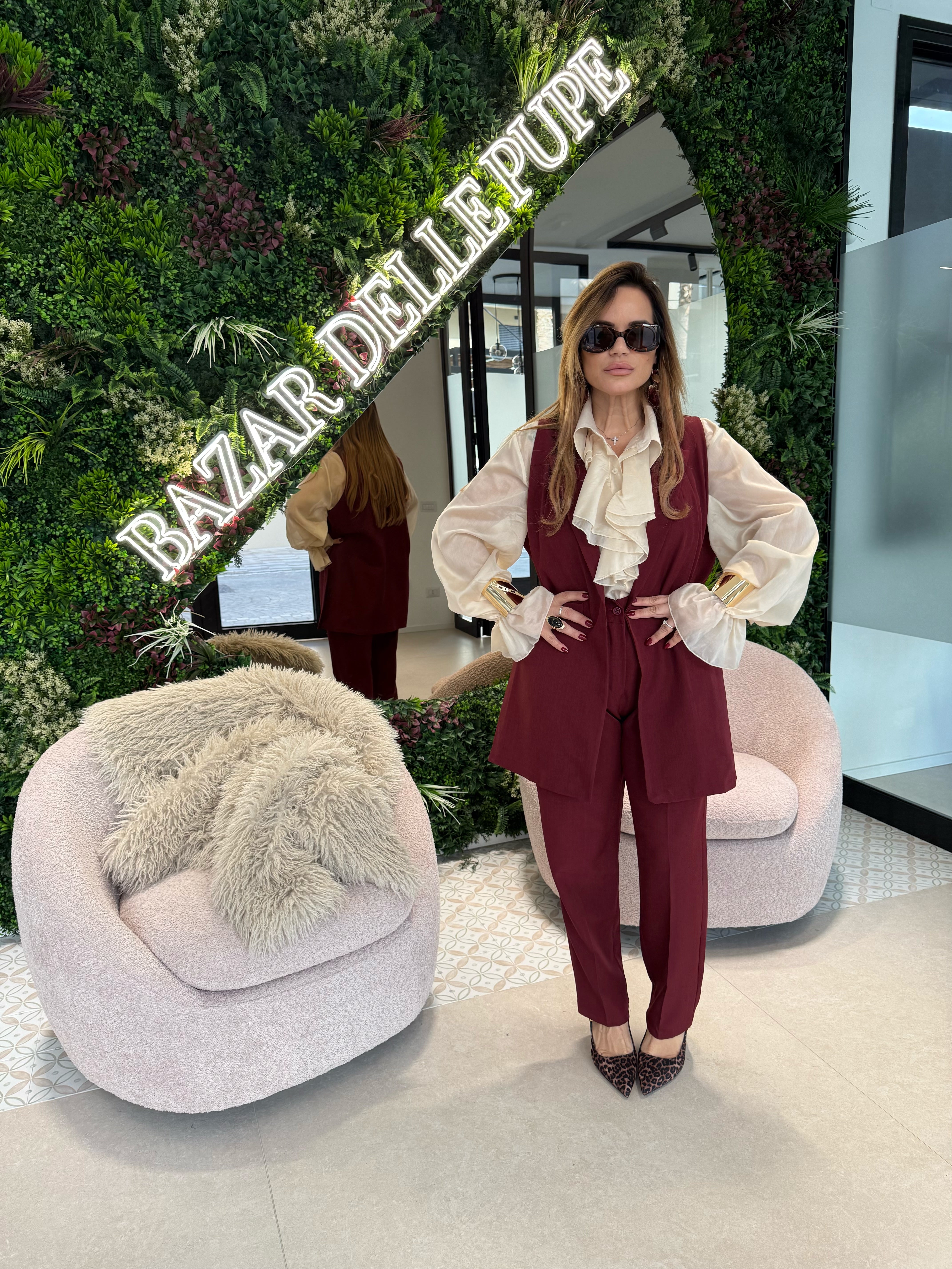 Tailleur con gilet curvy