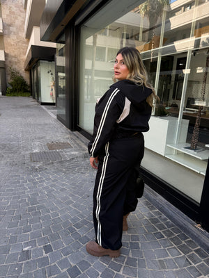 Cordset tuta strisce curvy