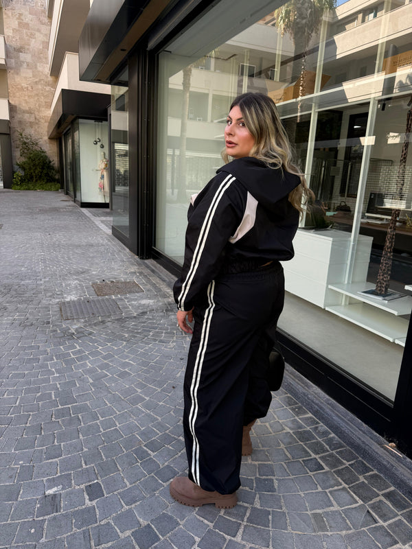Cordset tuta strisce curvy