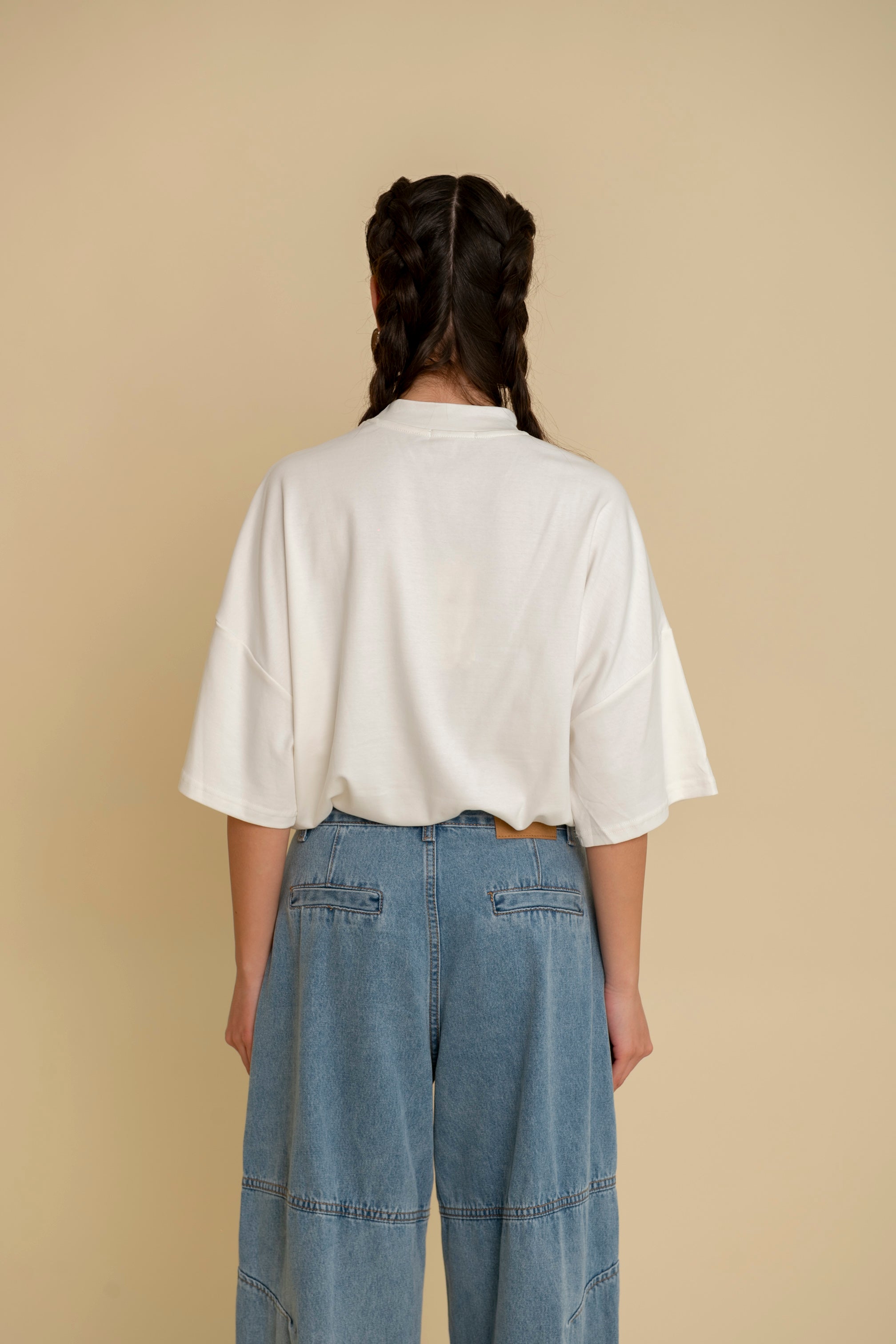 T-shirt basic mezzo collo