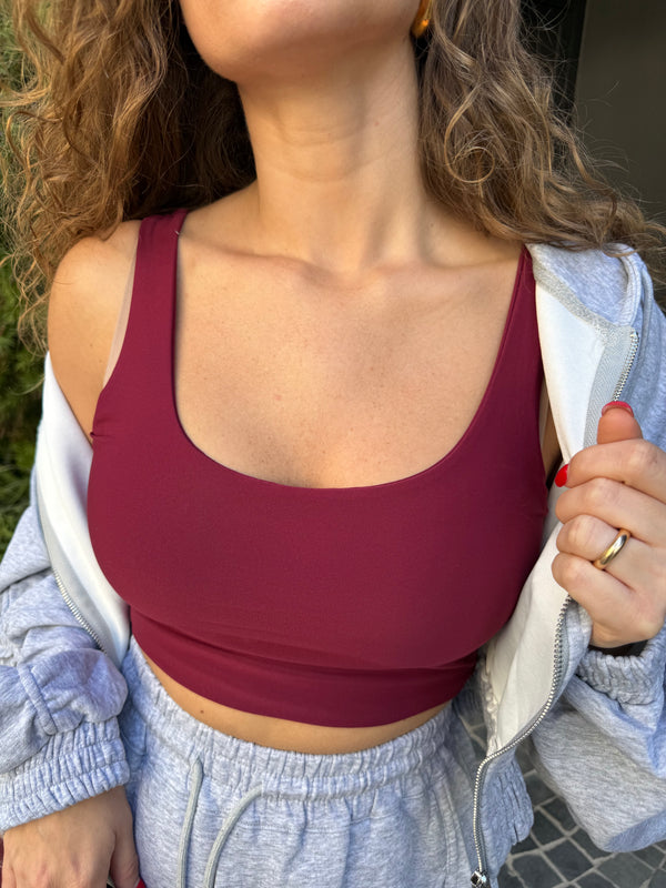 Top crop bordeaux
