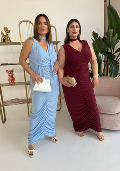 Abito con drappeggio curvy