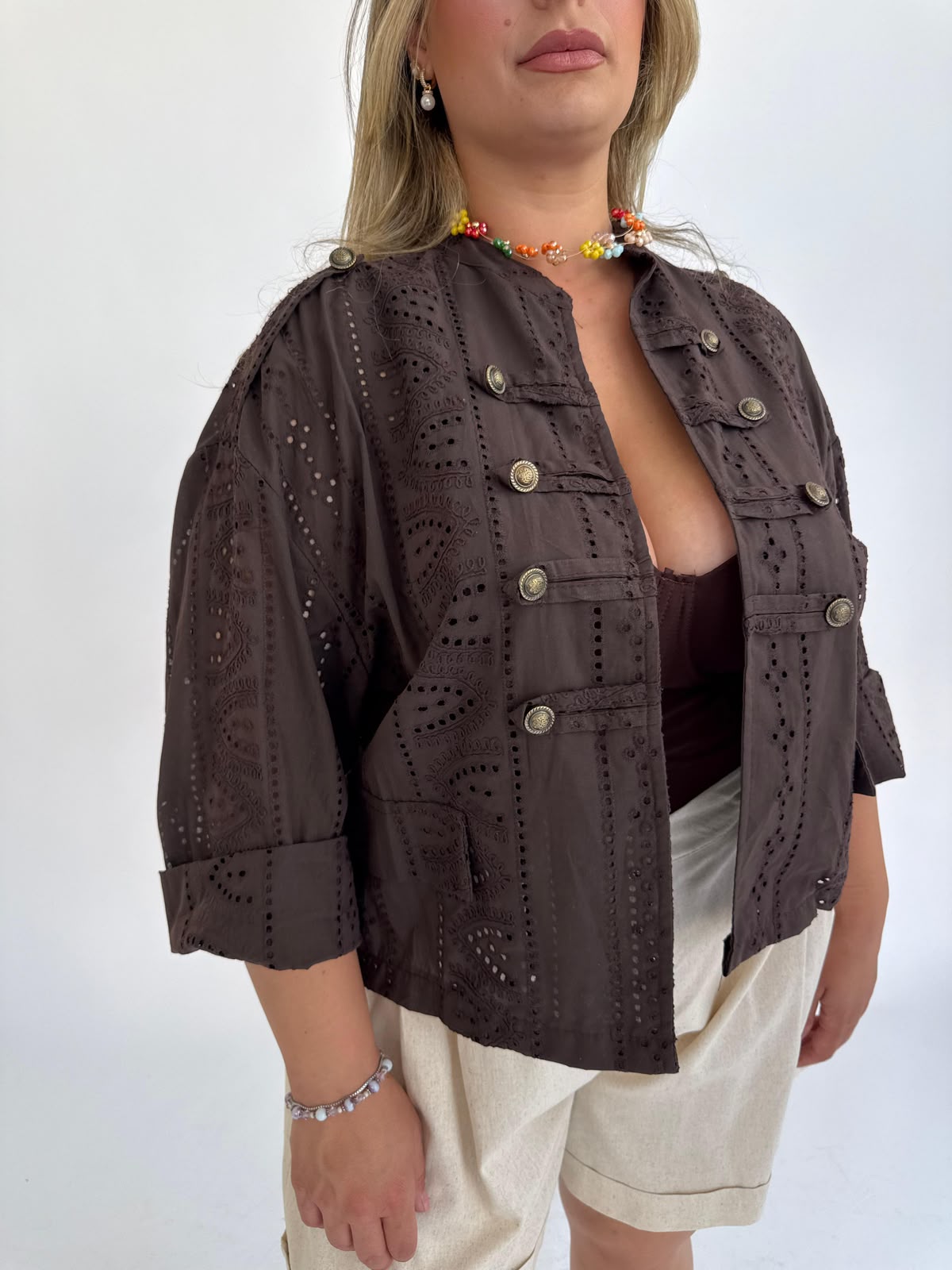 Giacca sangallo curvy