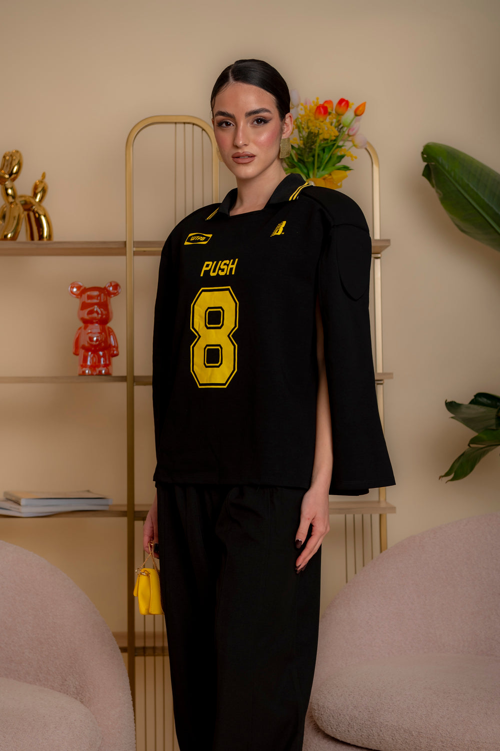 Maglia mantella con spalline