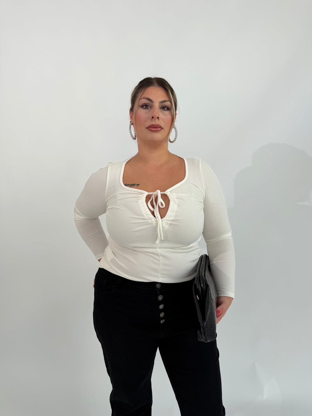 Maglia a costine curvy