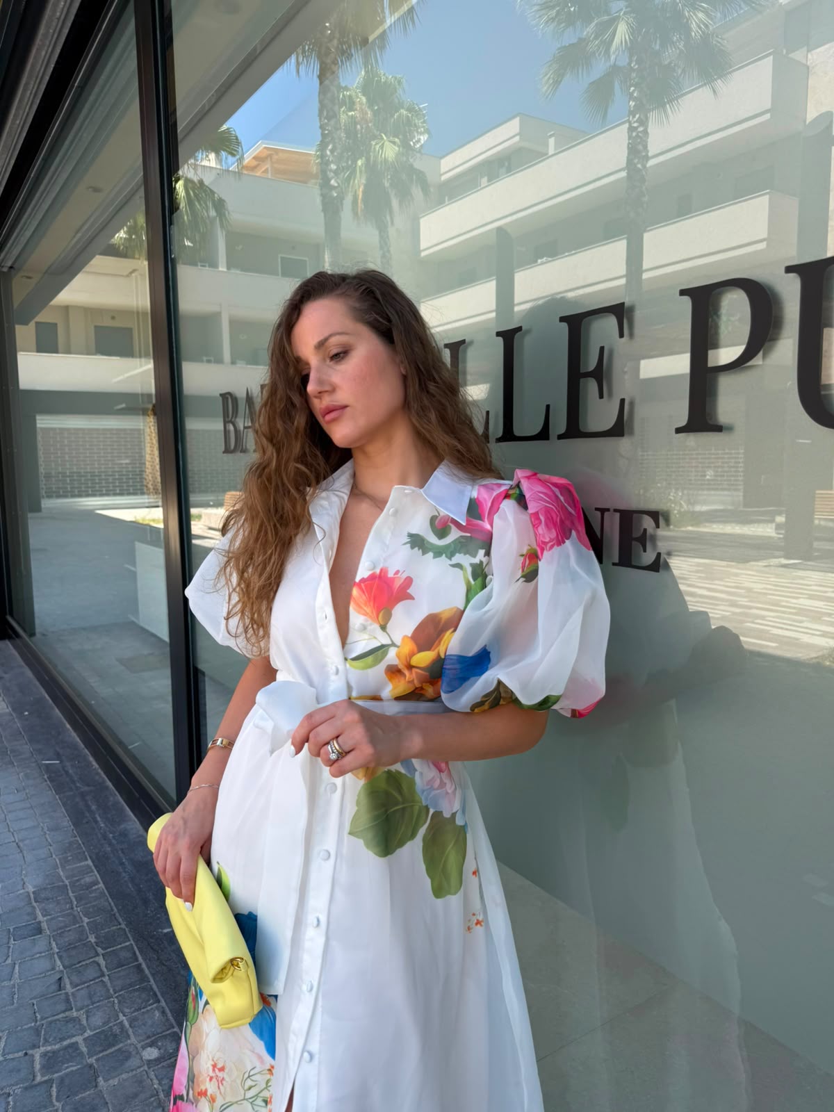 Abito camicia peonia