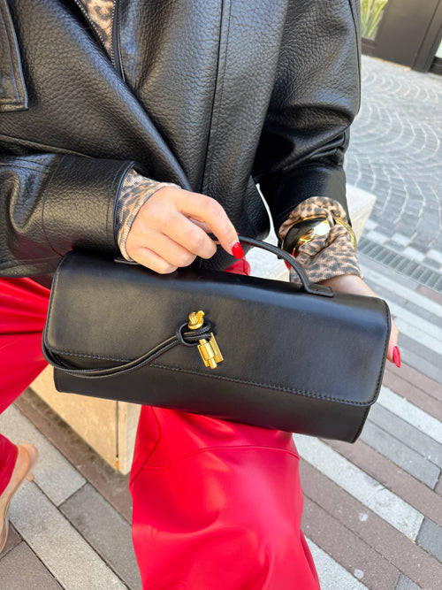 Pochette con gancio gold