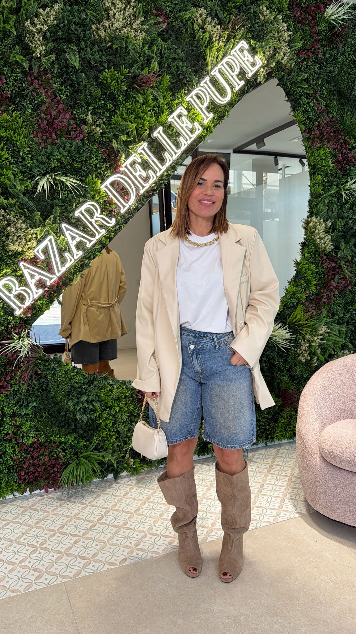 Giacca in vinile curvy