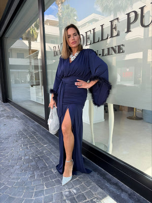 Abito piuma Curvy
