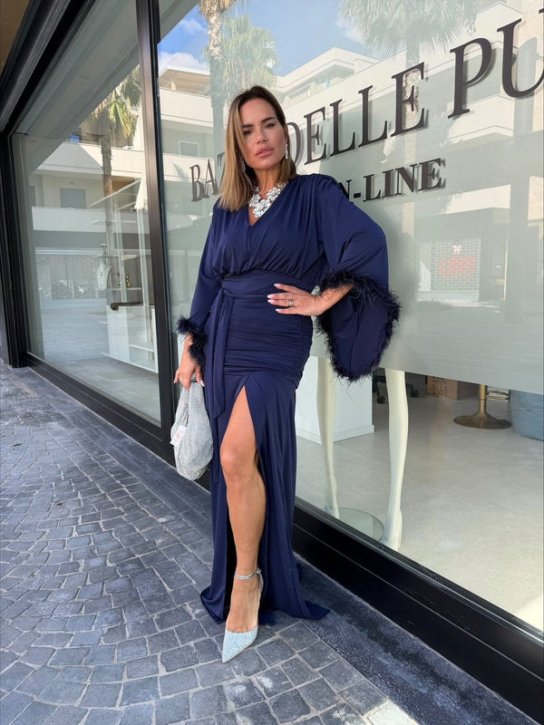 Abito piuma Curvy