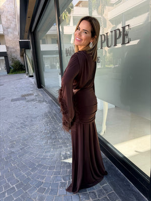 Abito piuma Curvy