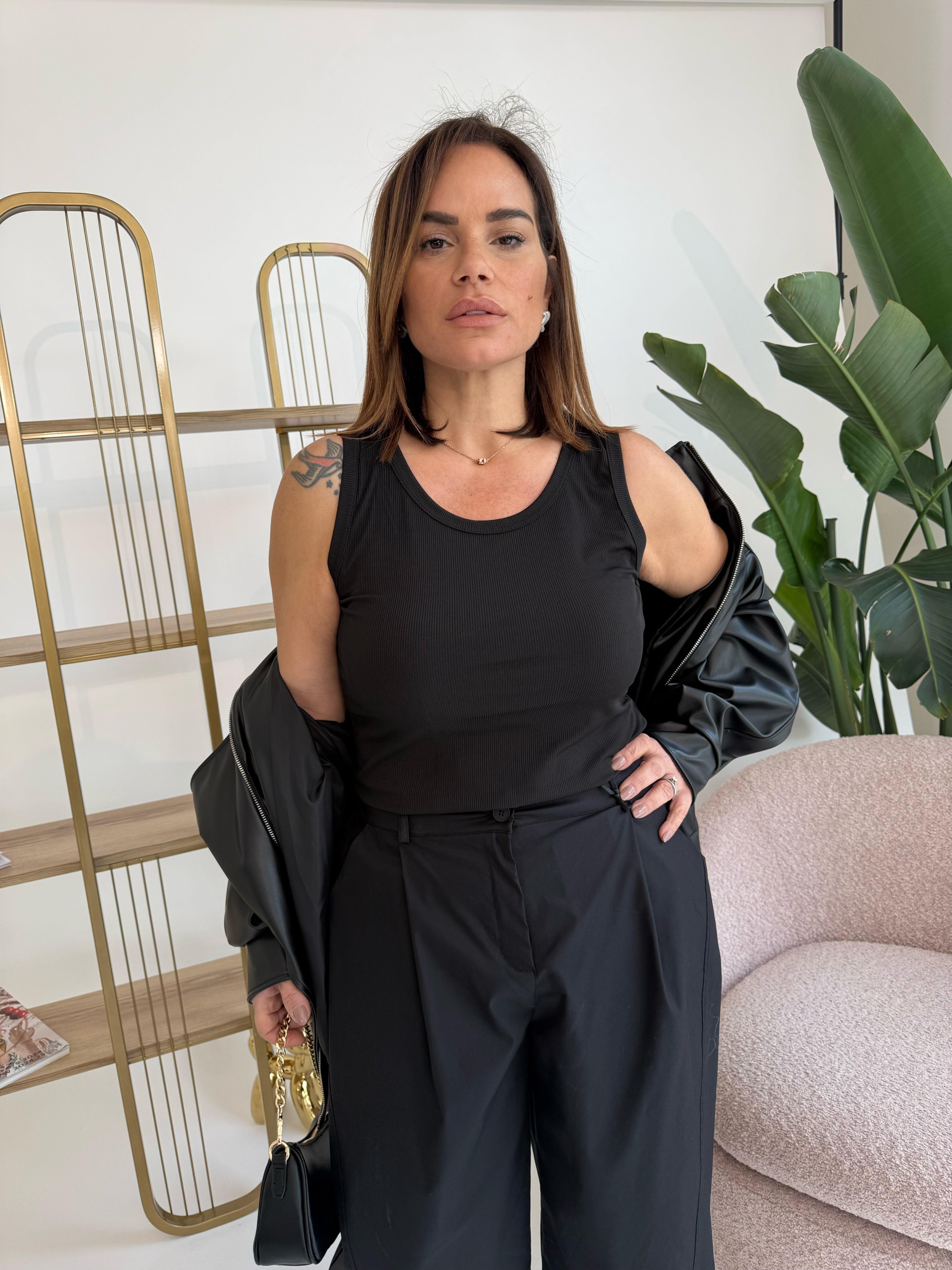 Canotta costine curvy