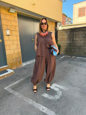 Cordset pantalone e camicia gilet