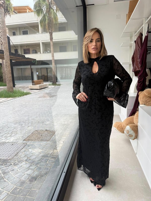Abito con ricami curvy