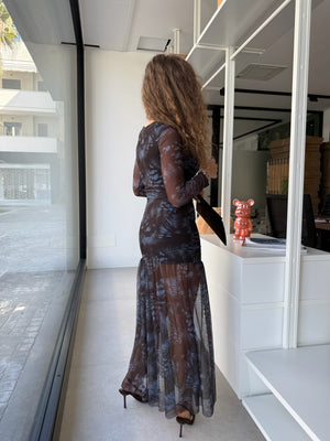 Abito corsetto in tulle