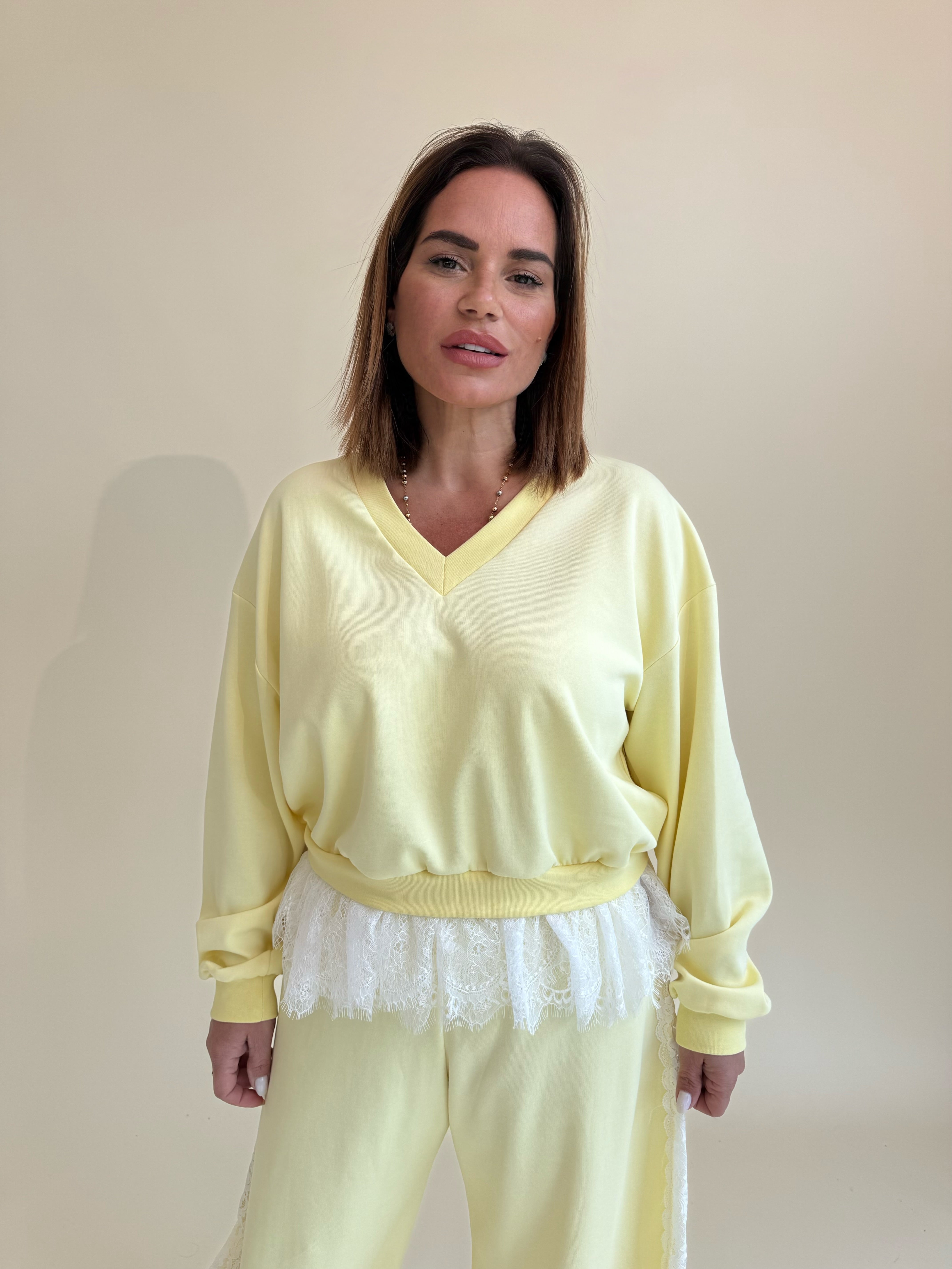 Cordset tuta in pizzo Lumina