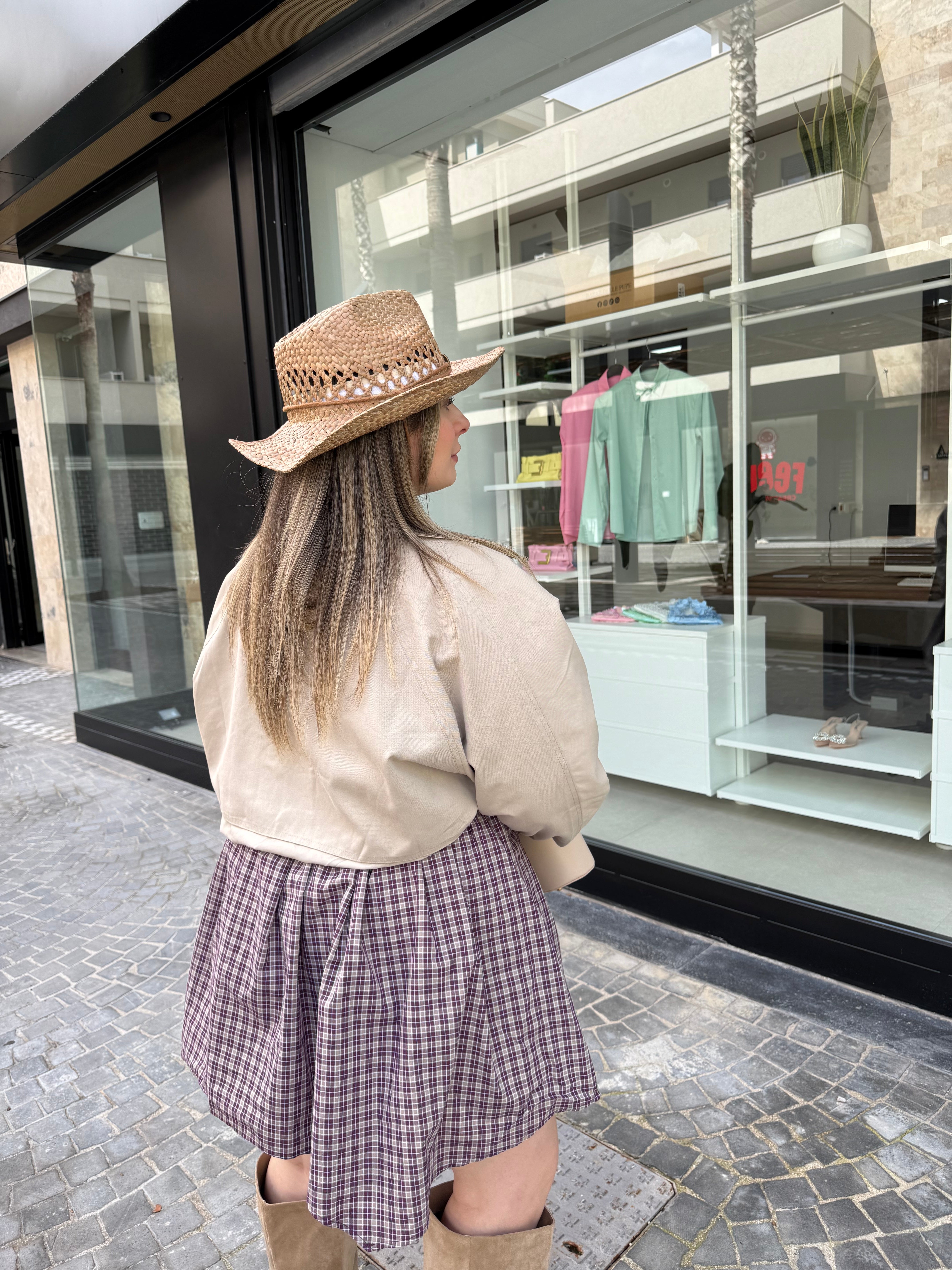 Trench crop con arriccio