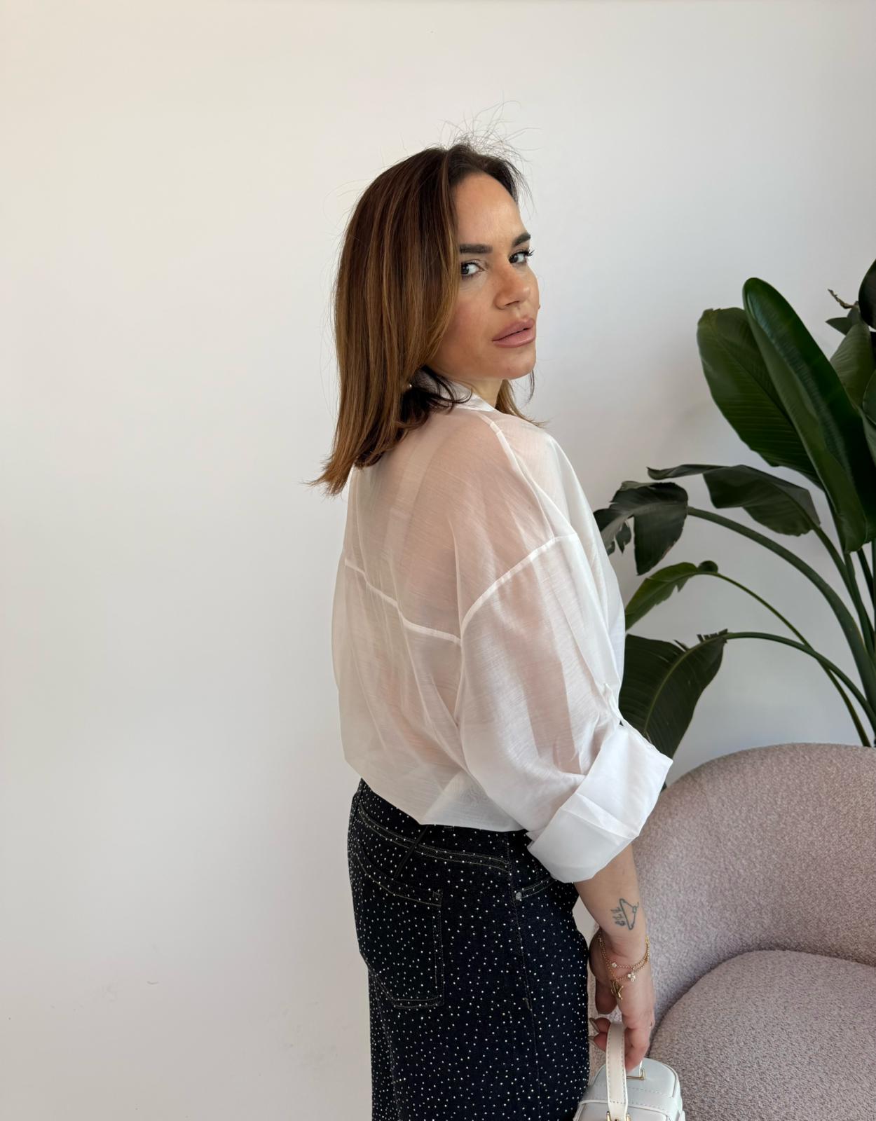 Camicia velata curvy