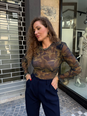 Maglia velata mimetica by Lumina