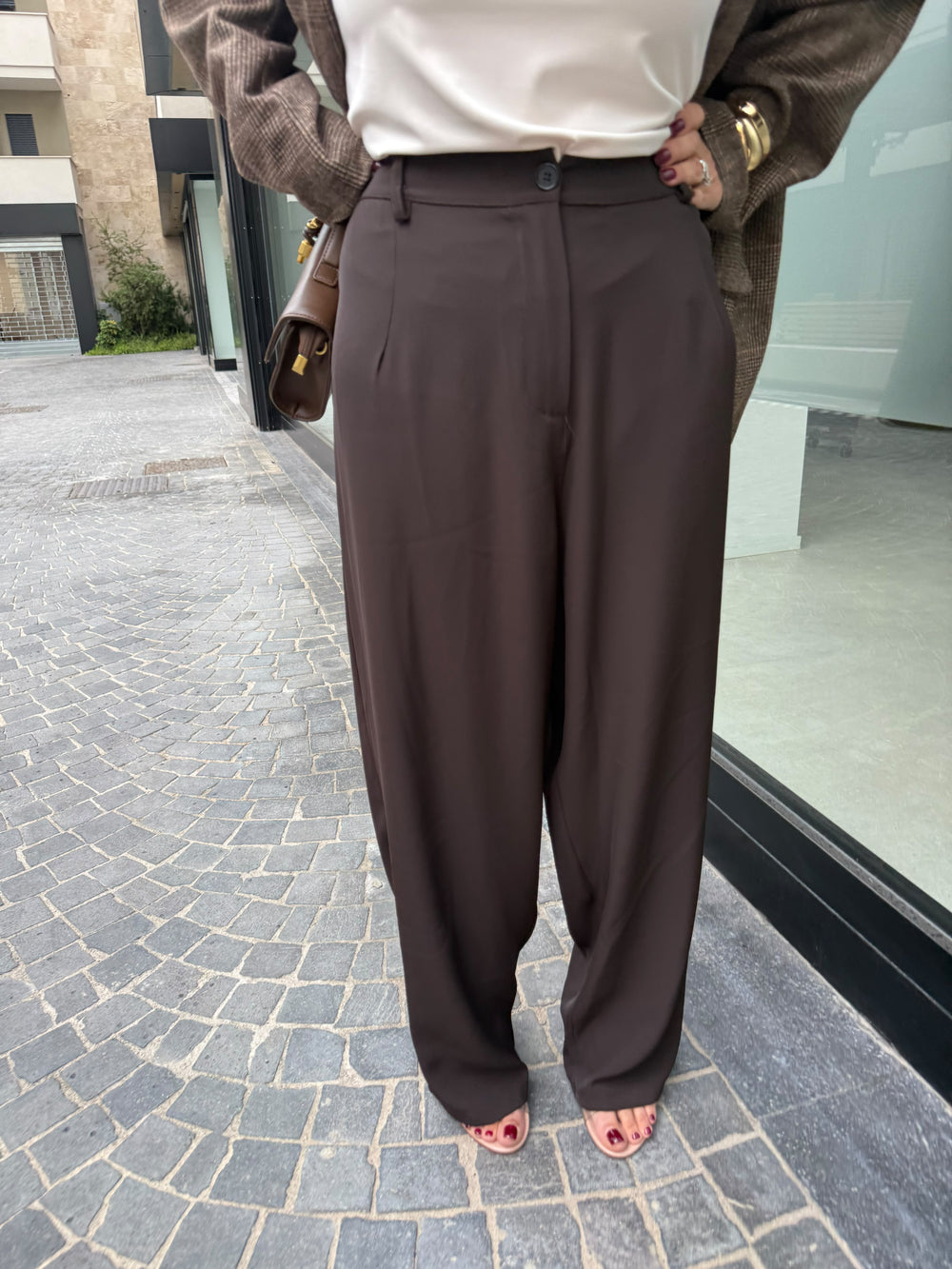 Pantalone palazzo curvy