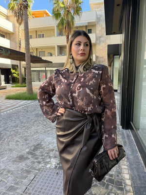Camicia manica ampia curvy