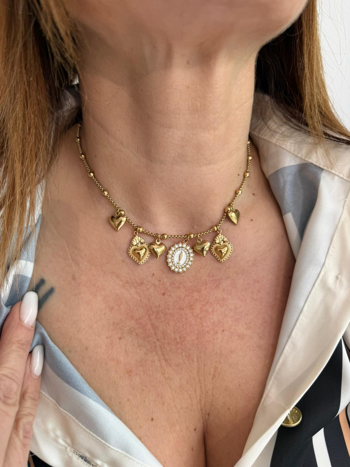 Collana cuore sacro