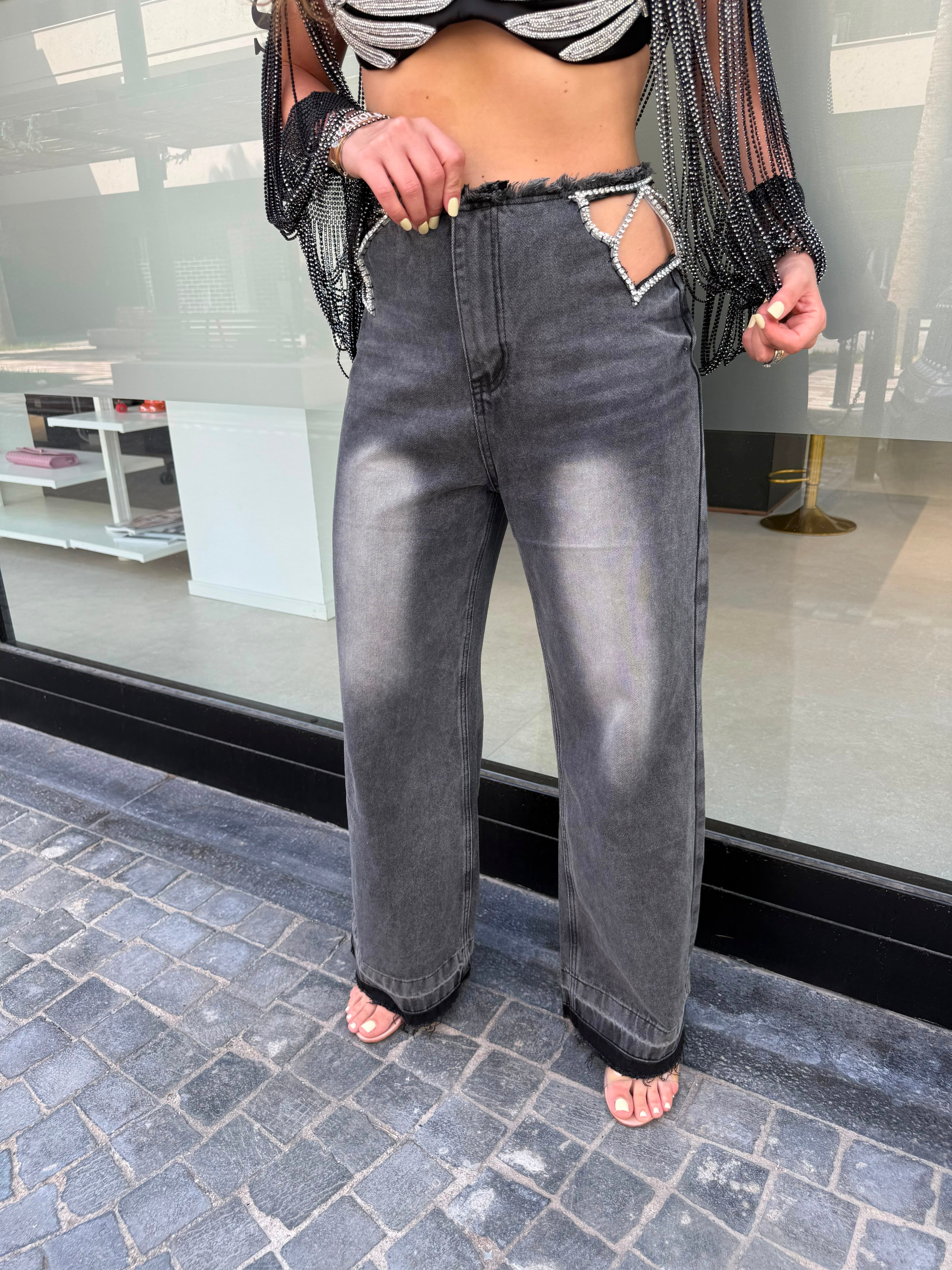 Jeans stella strass