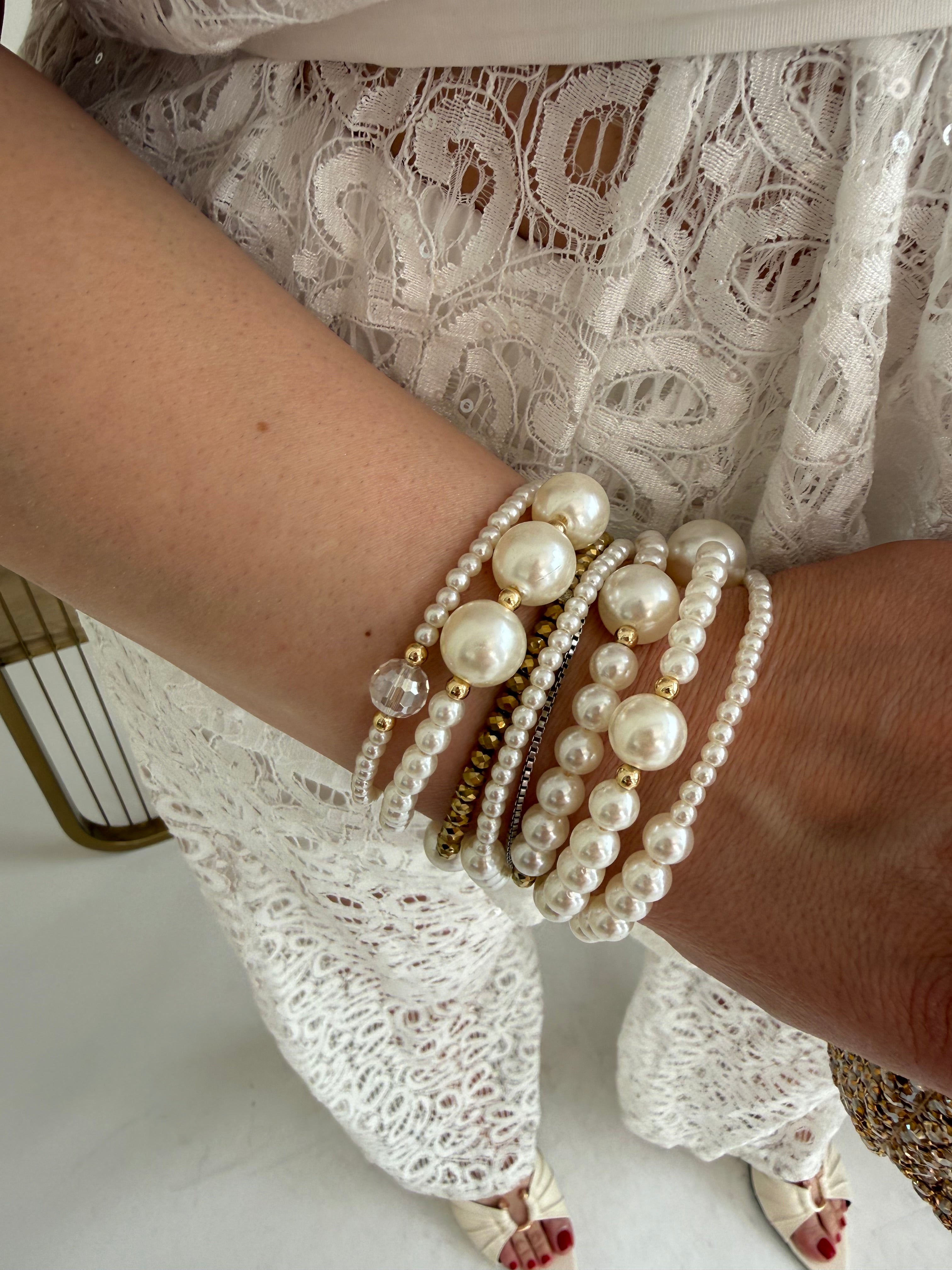 Bracciale snake perle