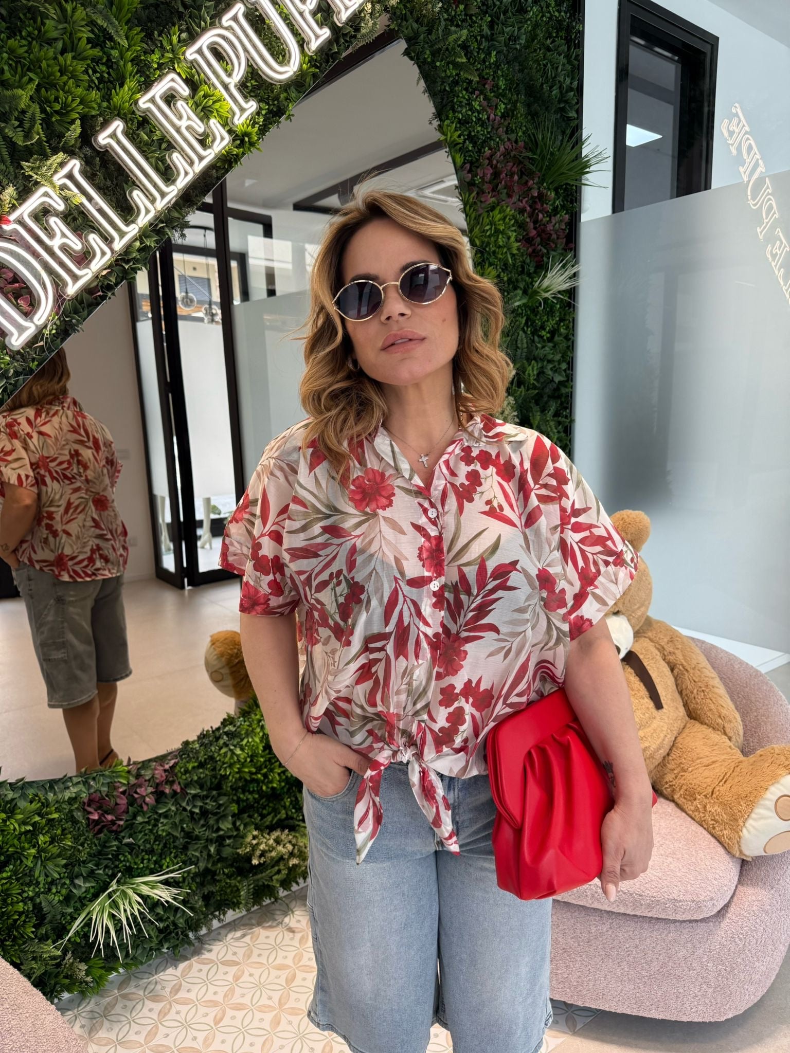Camicia floreale red