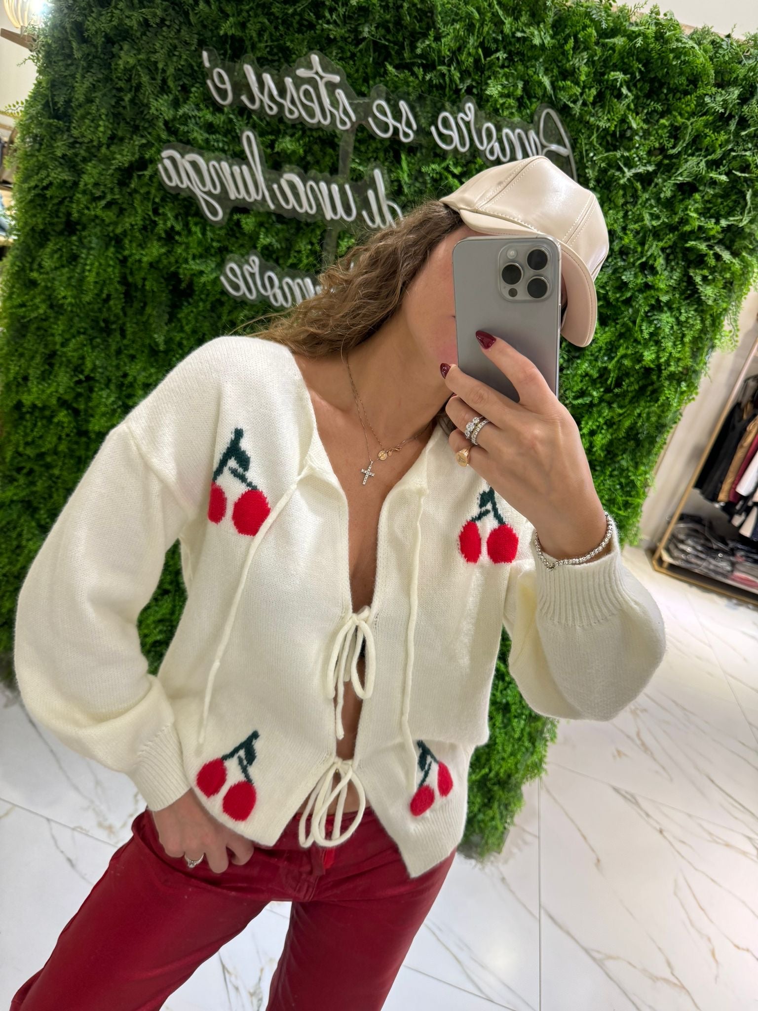 Pull con lacci cherry