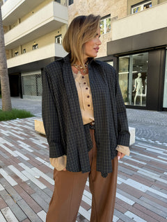 Camicia a quadretti con spalline