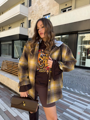 Camicia in panno a quadri