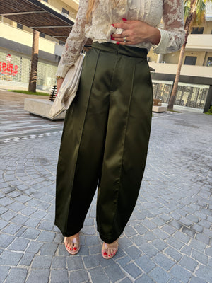 Pantalone in raso ballon