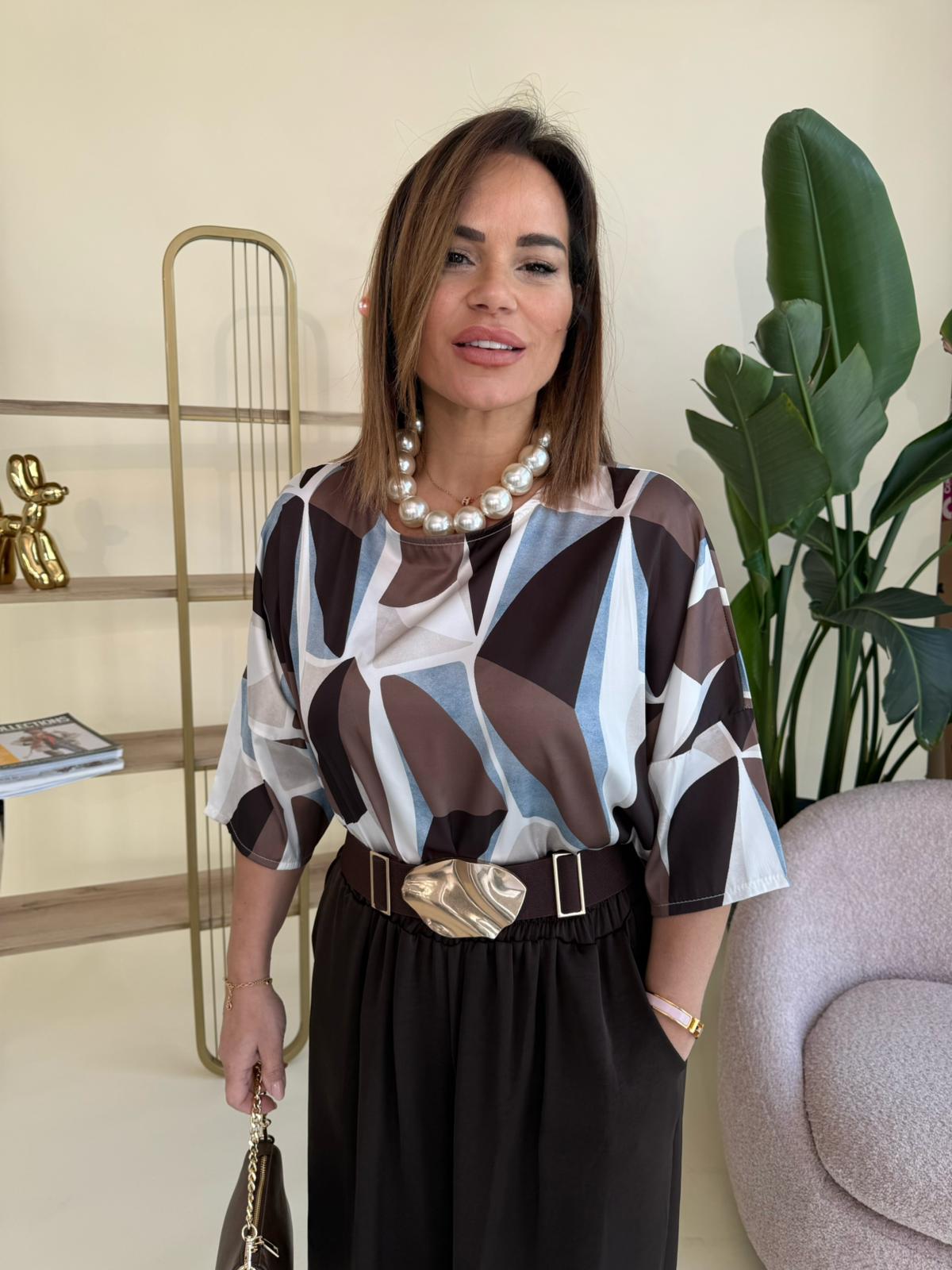 Cintura elastica con fibbia gold