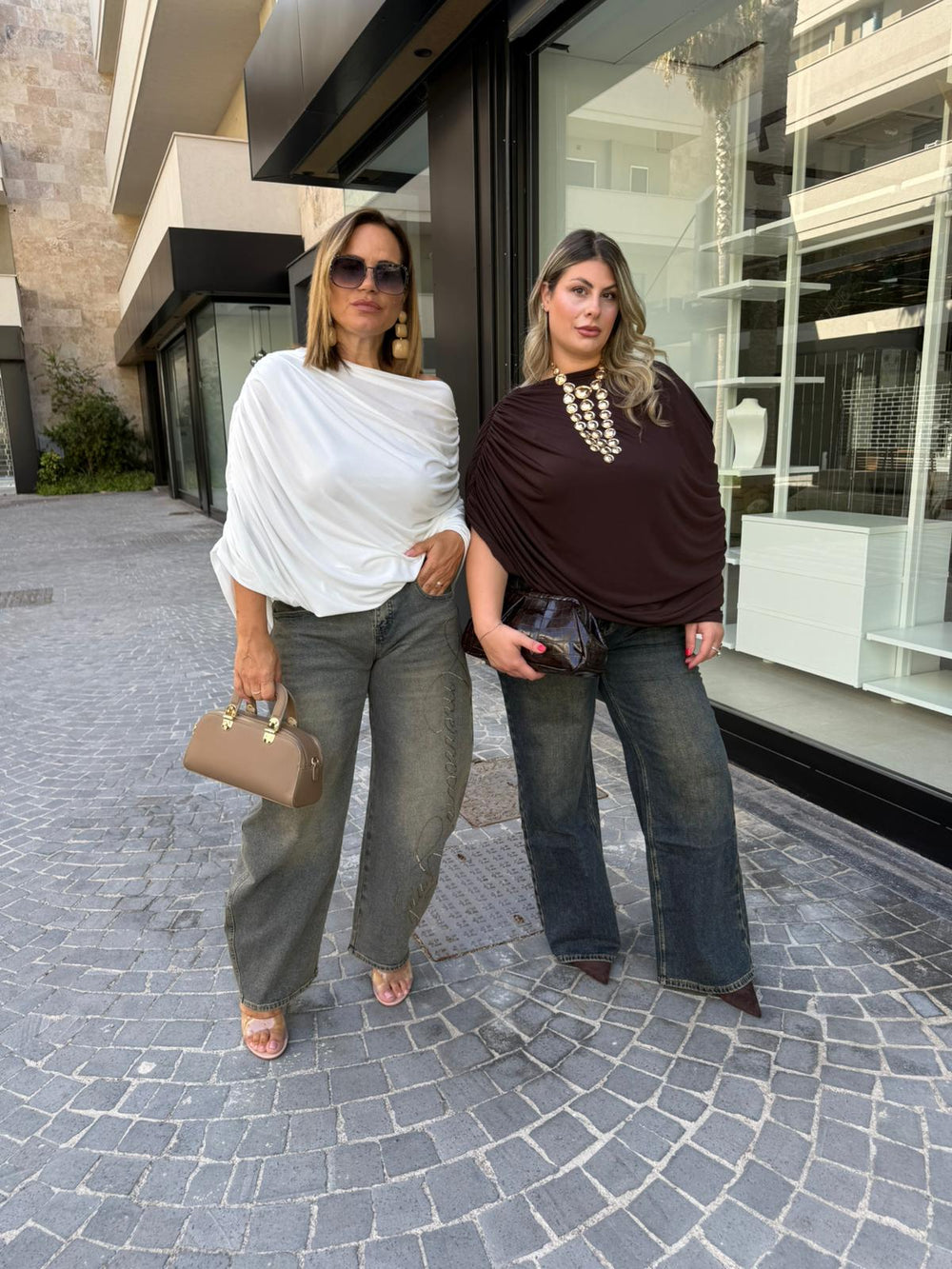 Maglia drappeggiata curvy