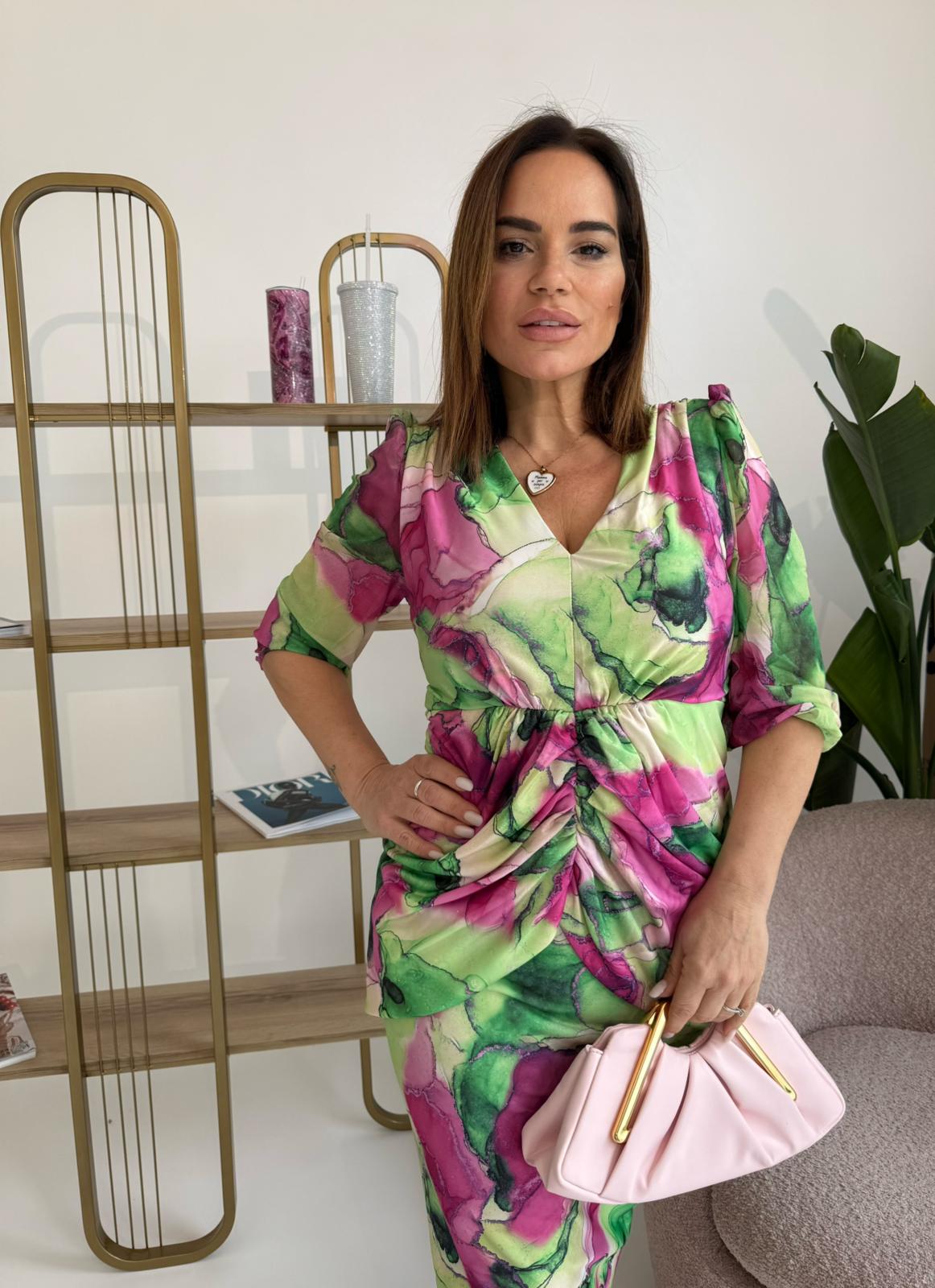 Abito midi green curvy