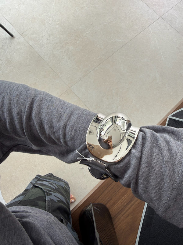 Bracciale rigido bombato