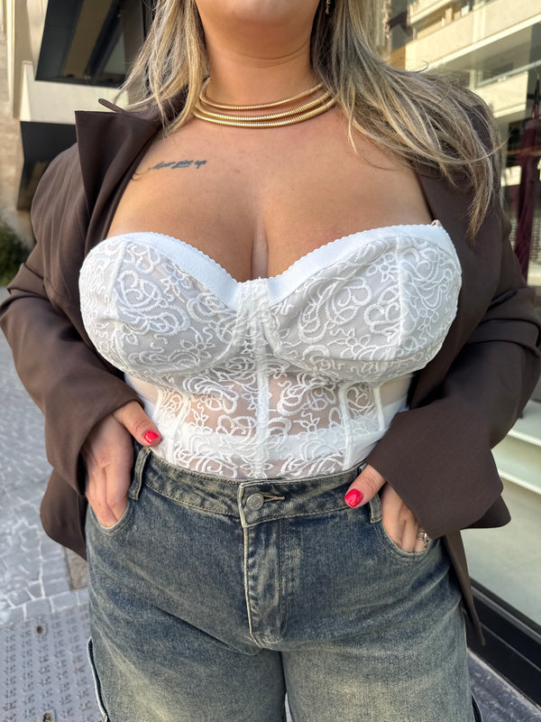 Corpetto romantico curvy