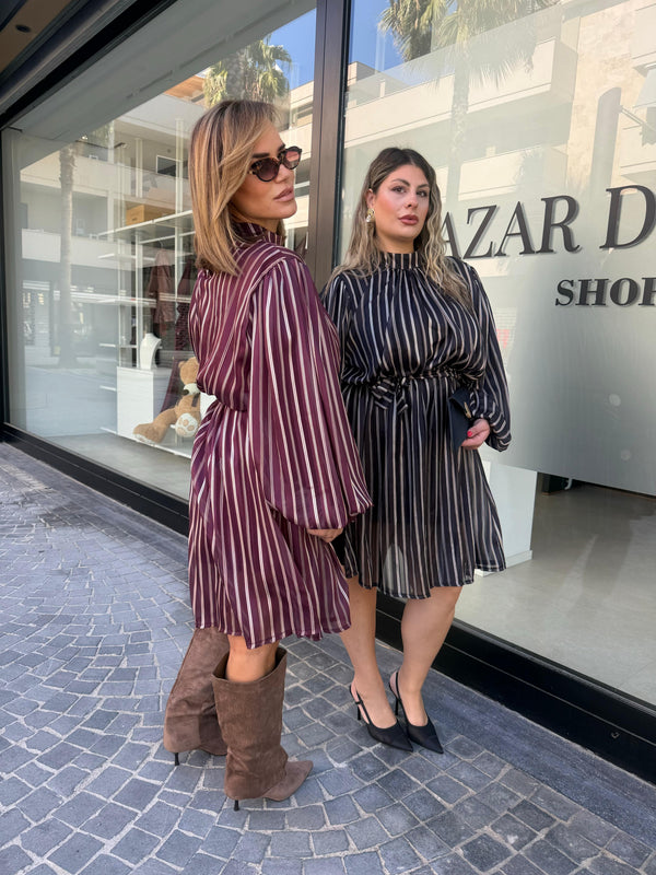 Abito striscia curvy