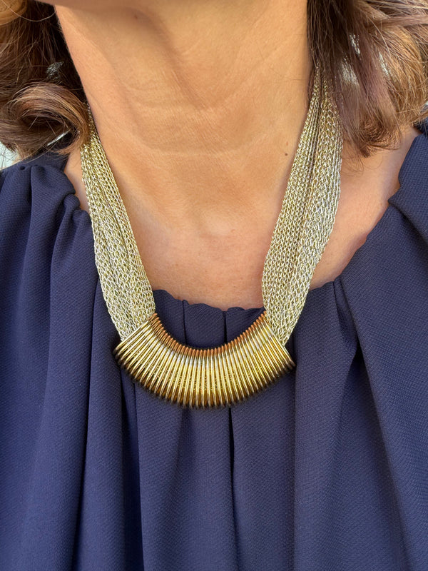 Collana a rete oro