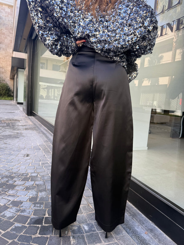 Pantalone in raso ballon