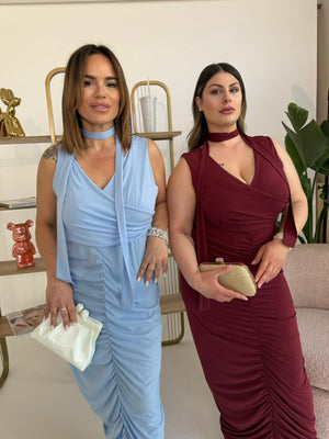 Abito con drappeggio curvy