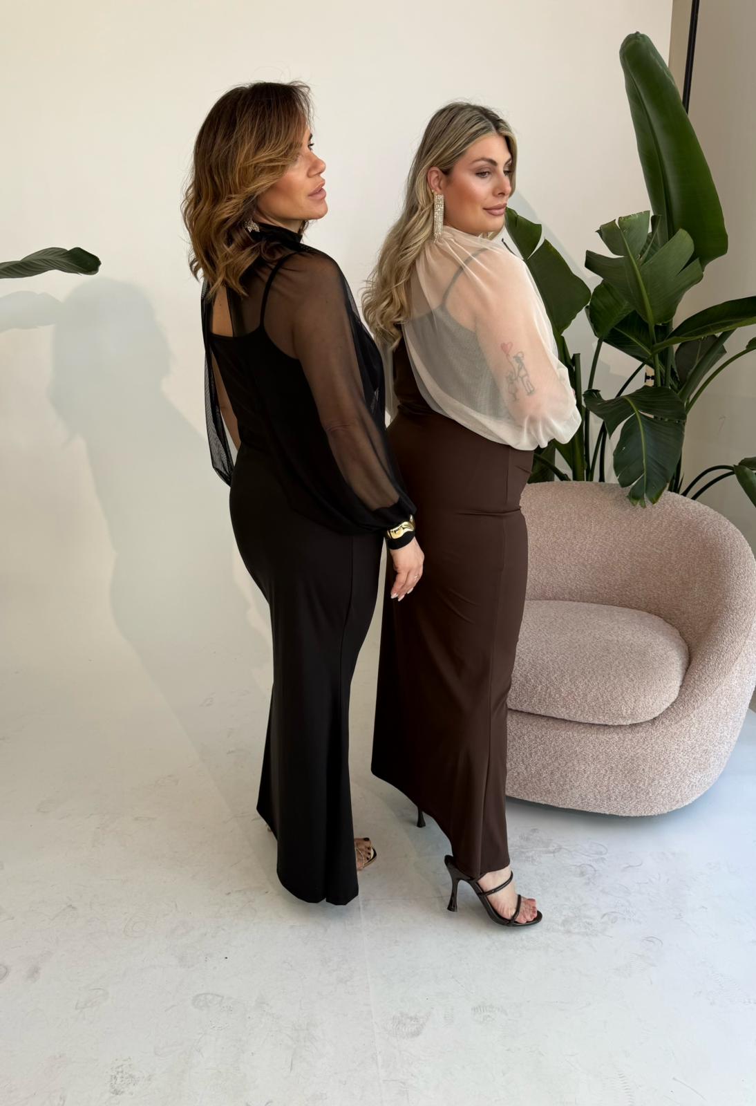 Abito in lycra bretelline curvy