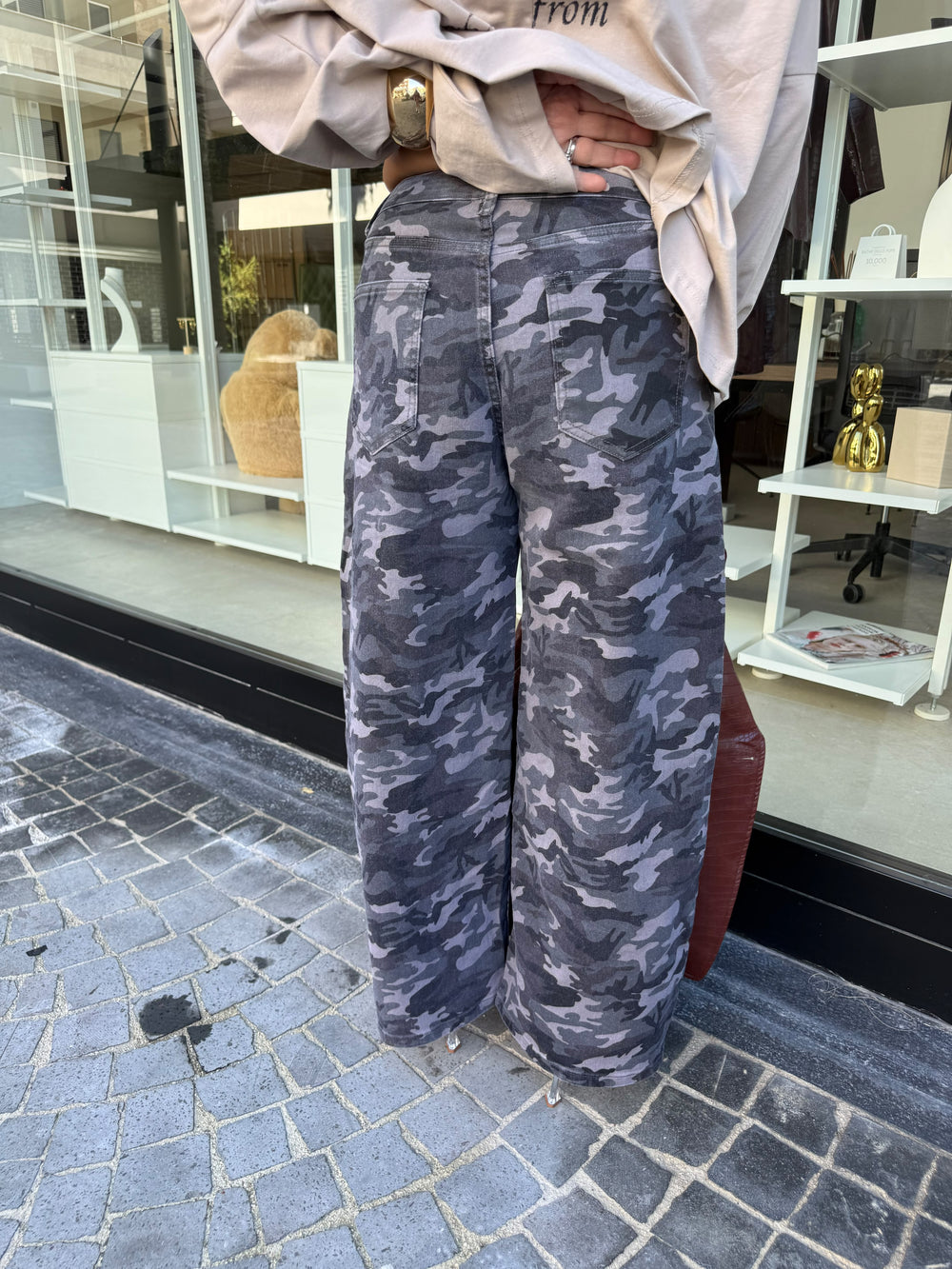 Jeans ballon mimetico curvy