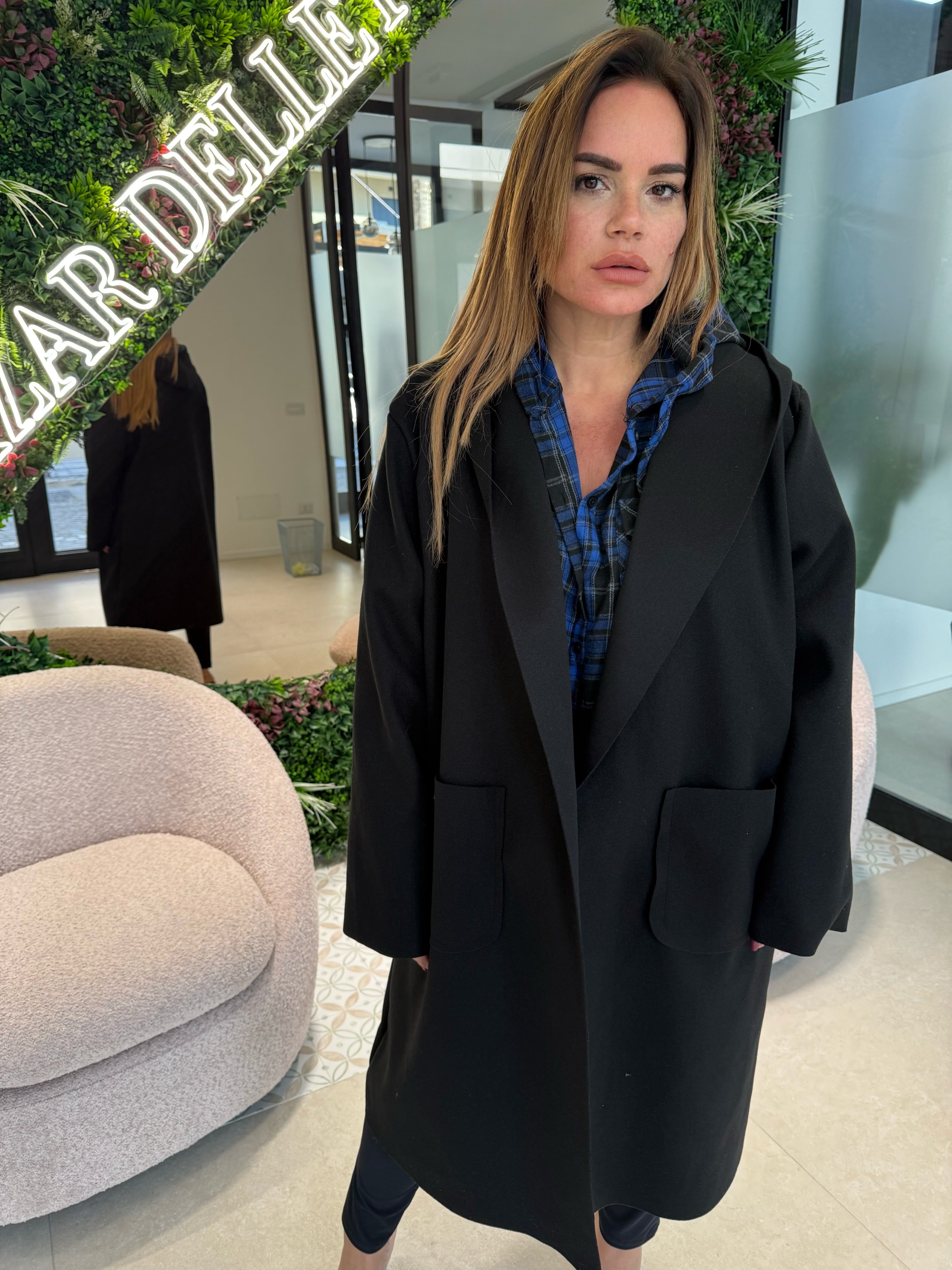 Cappotto con cappuccio