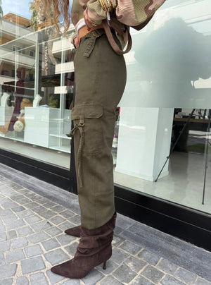 Jeans cargo green