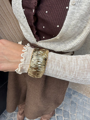 Bracciale bombato rigato
