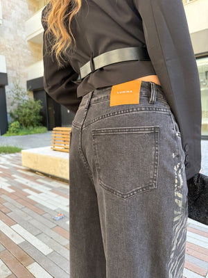 Jeans zebrato silver by Lumina