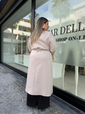 Cappotto in panno curvy